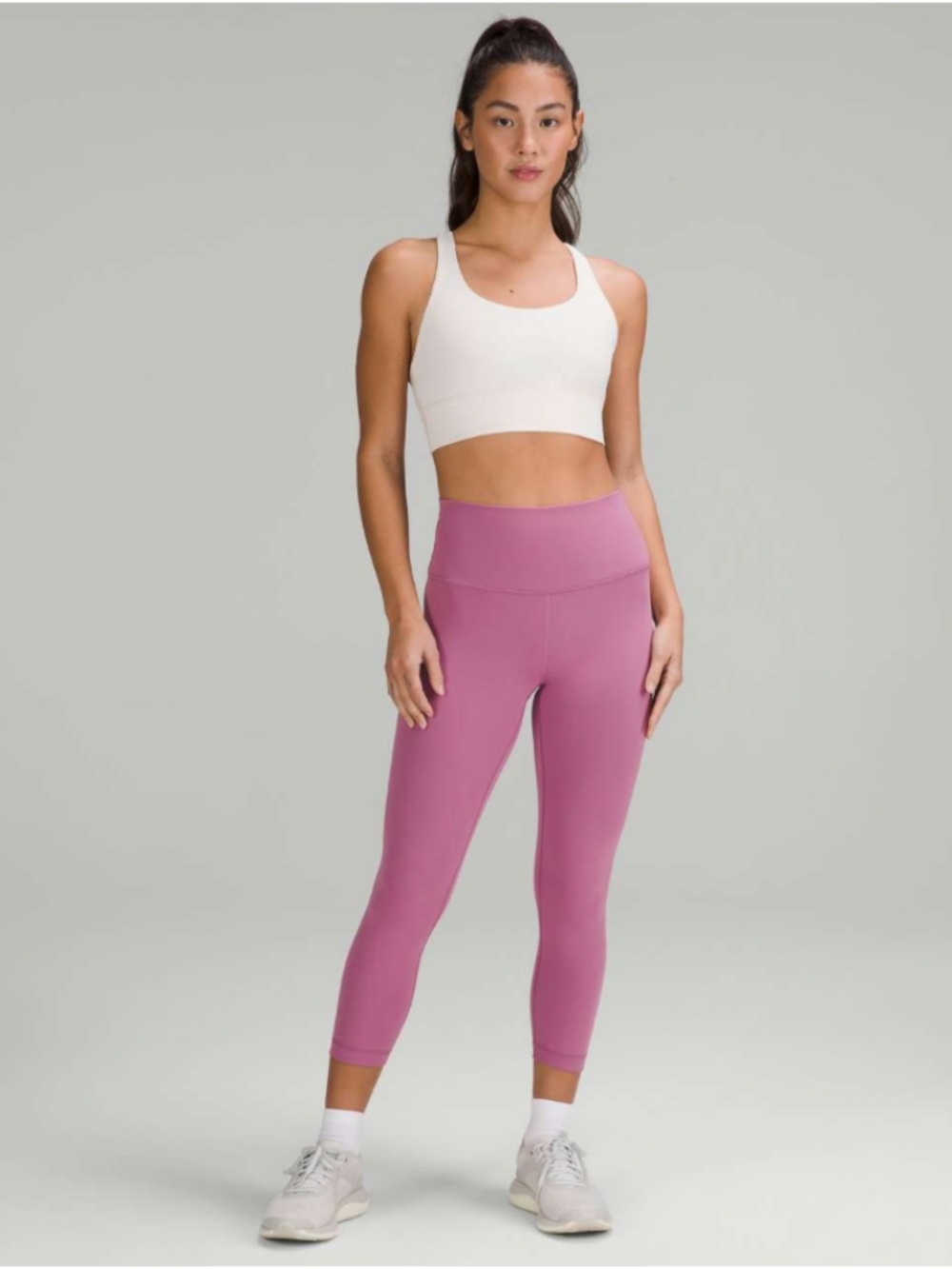 Lululemon Wunder Train High-Rise Crop 23" Velvet Dust